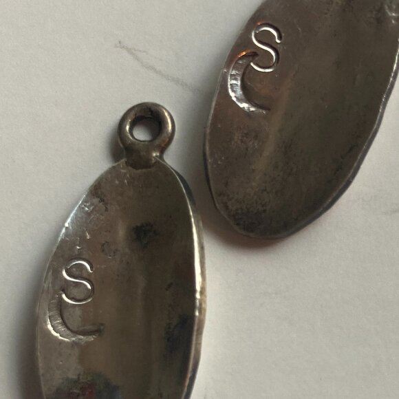 Turquoise Inlay Navajo Figure, pair of charms, earrings, or pendants - Picture 4 of 4